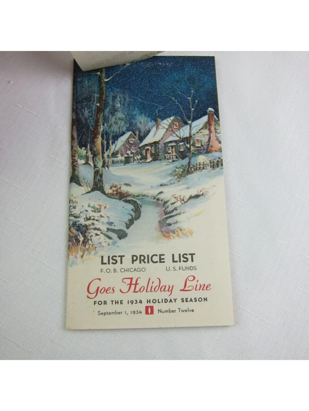 Goes Lithography Company Chicago Advertising Samples & Price List Booklet 1934